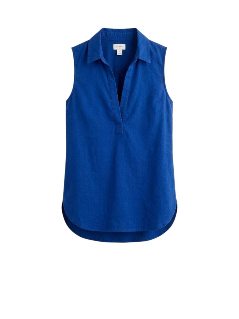 J. CREW FACTORY Linen-Cotton Sleeveless Popover Tunic Top - Size XS